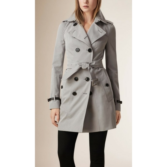 Burberry Jackets & Blazers - BURBERRY

Cotton Gabardine Trench Coat with Leathe